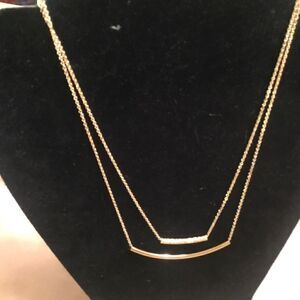 NWT. The Limited Rose Goldtone  Double Necklace